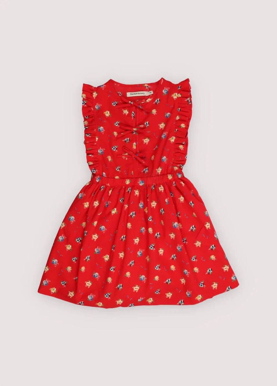 NEW THE NEW SOCIETY girl's amapola dress in red
